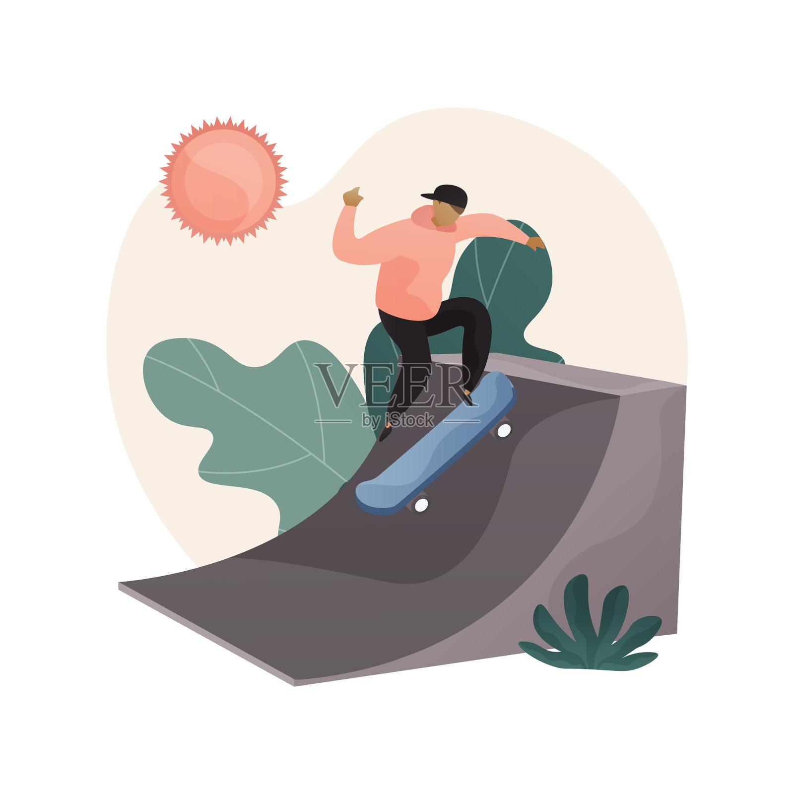 极端营地抽象概念设计元素图片