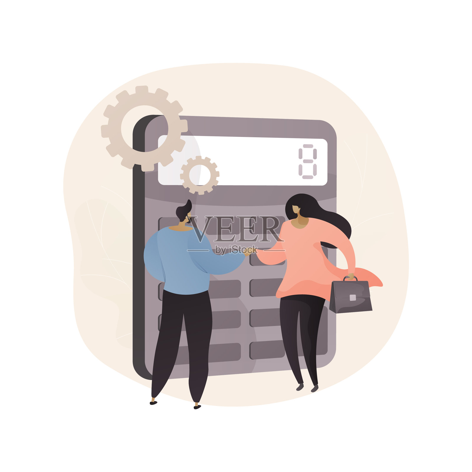 会计职务抽象概念设计元素图片