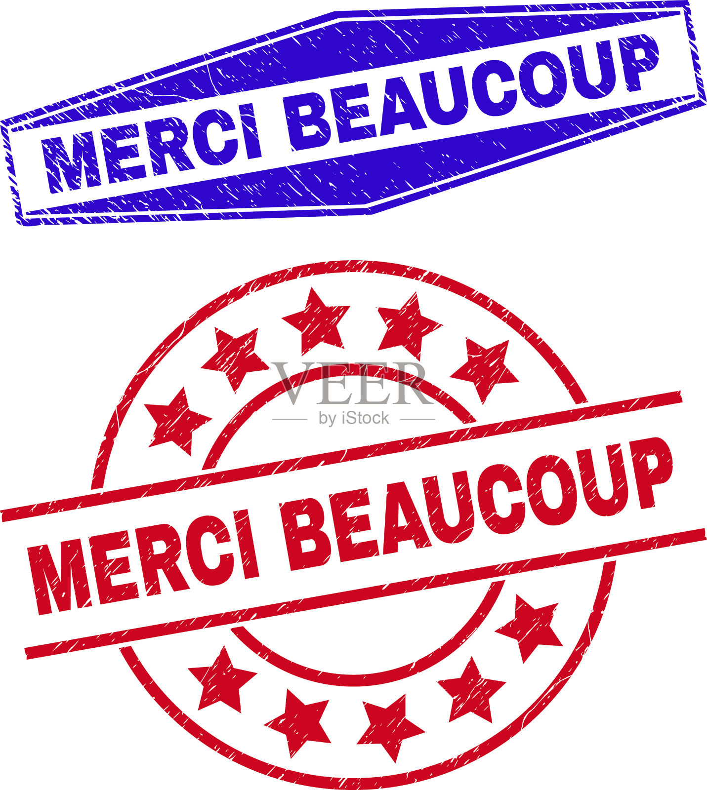 谢谢你，圆圈上的腐蚀水印插画图片素材