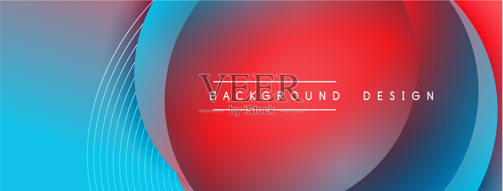 带有阴影的渐变圆形技术插画图片素材