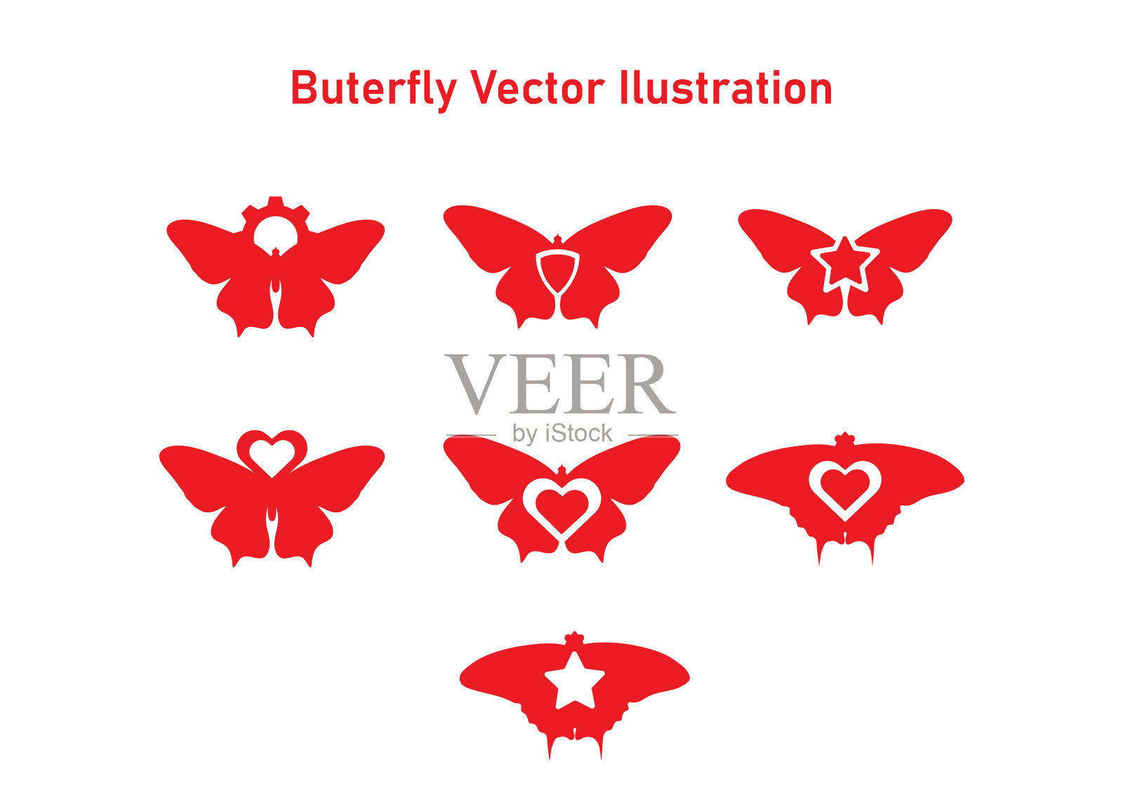 蝴蝶蝴蝶概念插画图片素材