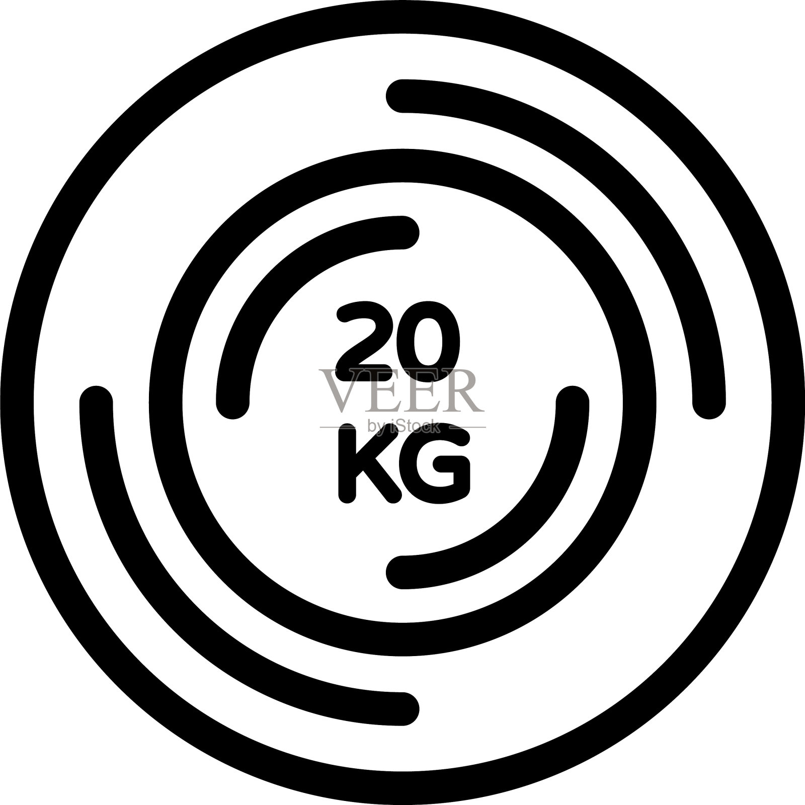 体重磁盘插画图片素材