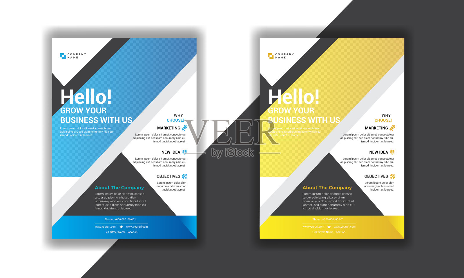 商业传单设计模板。插画图片素材