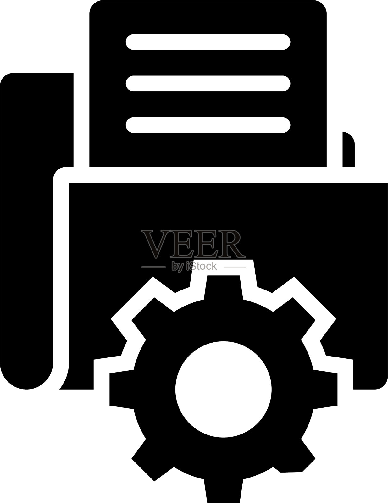 数据的管理风格图标素材