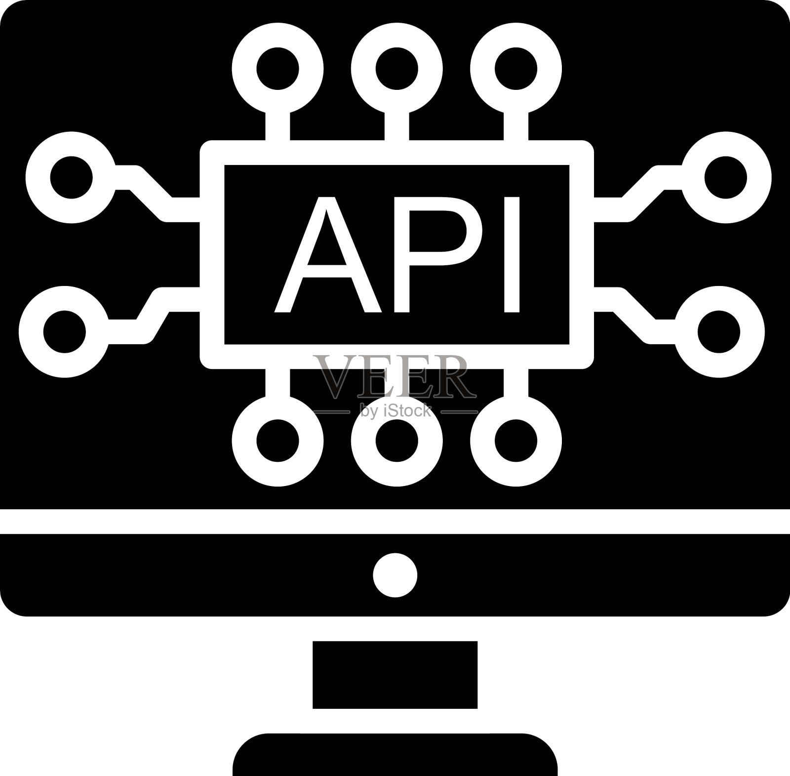 api界面风格插画图片素材