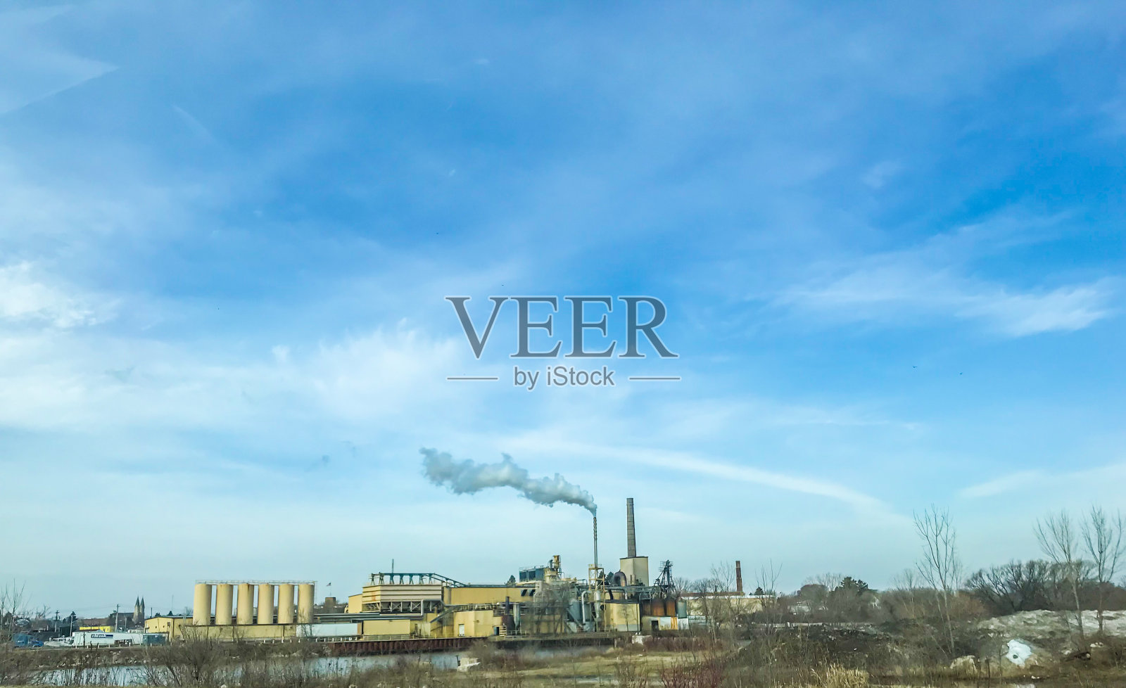 马尼托沃克的烟囱照片摄影图片