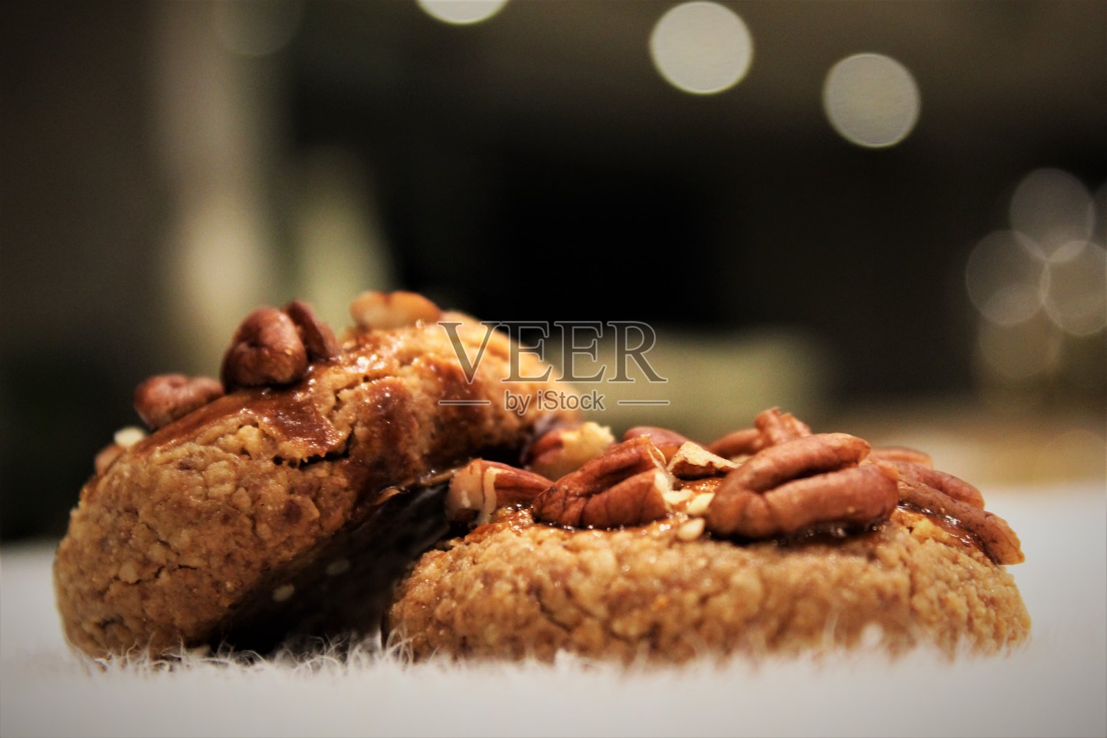 核桃饼干照片摄影图片