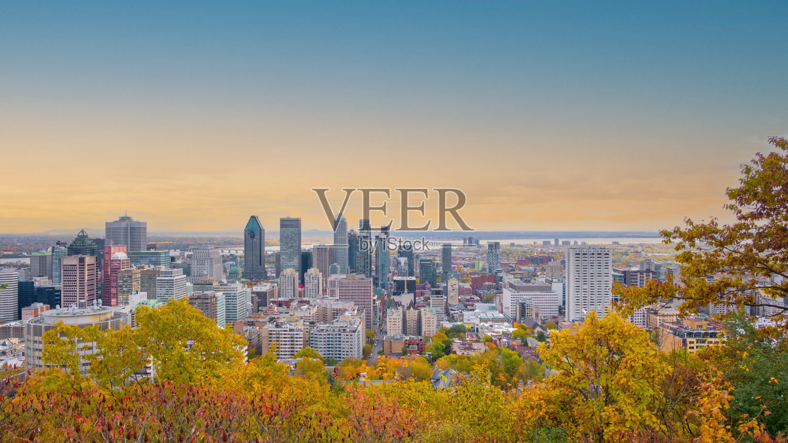 秋天的蒙特利尔，Qc，加拿大照片摄影图片