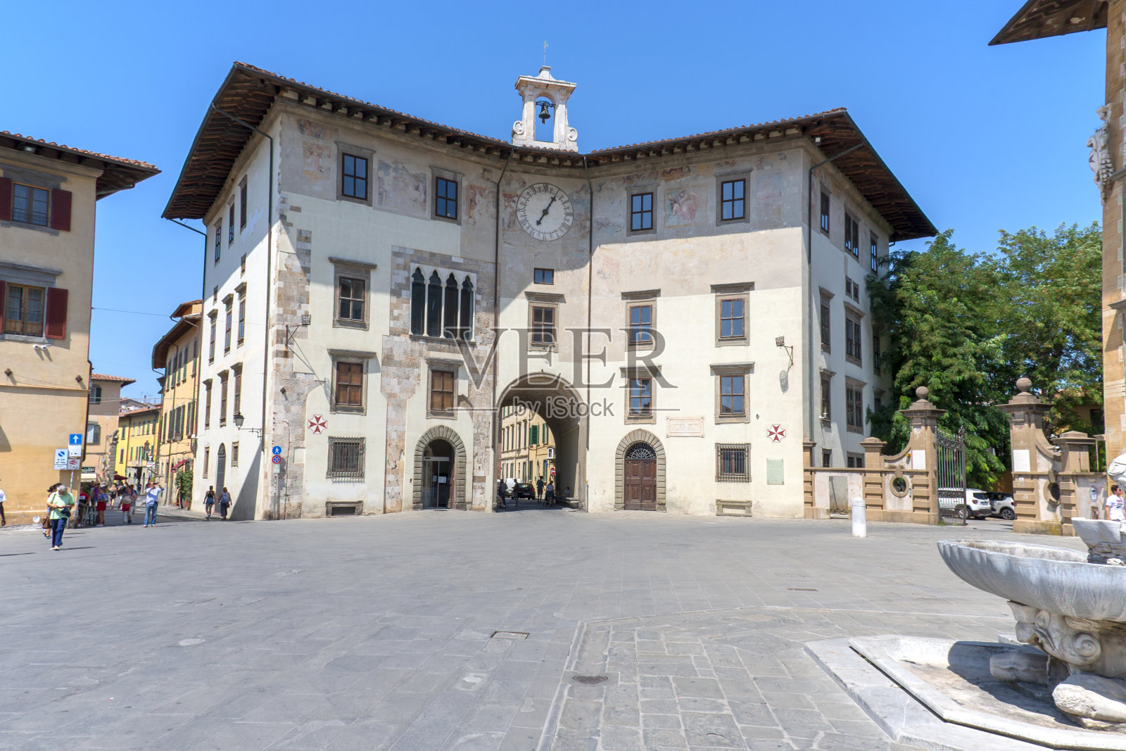 骑士广场在意大利的比萨照片摄影图片