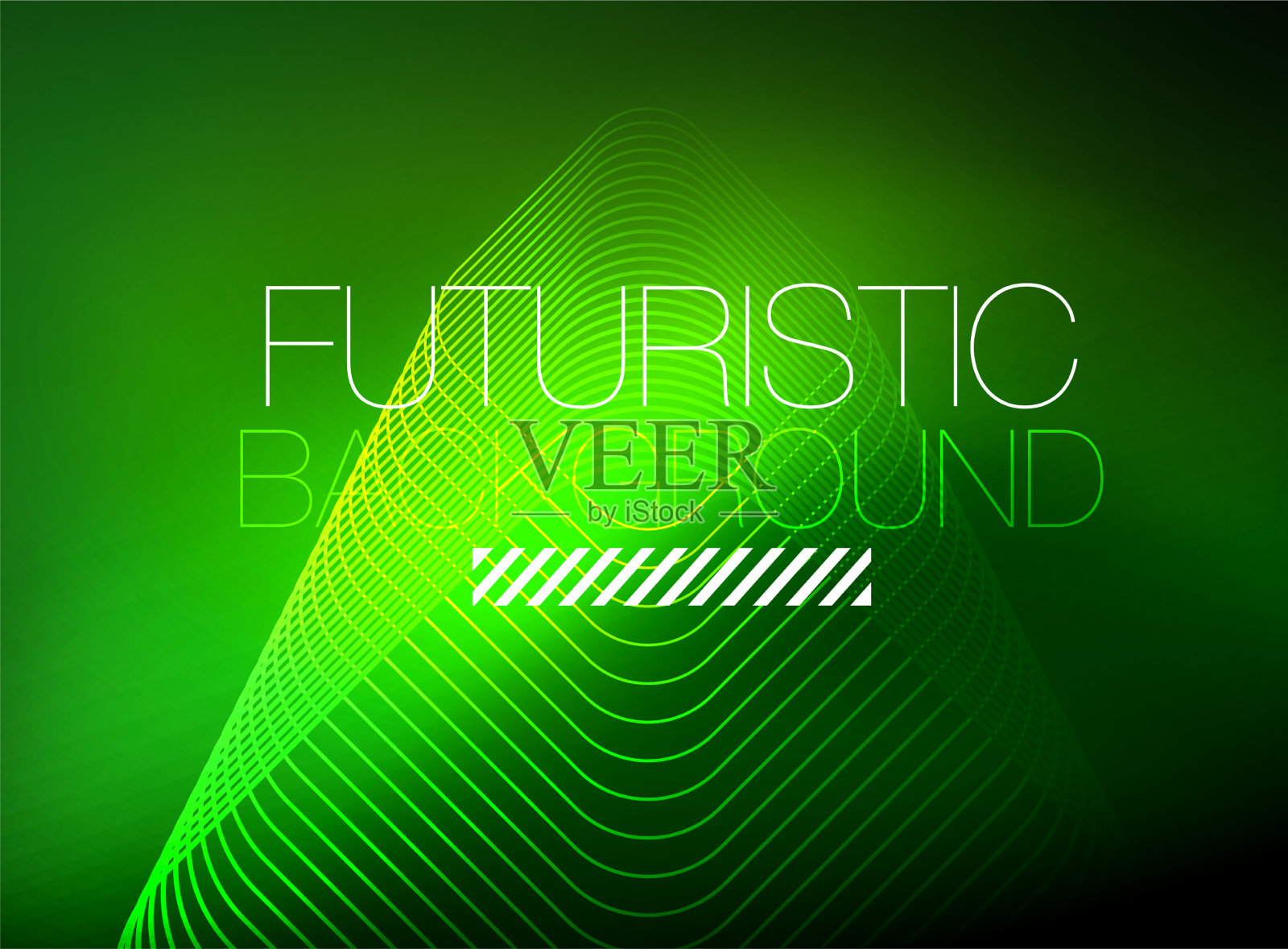 霓虹色方形轮廓线抽象背景插画图片素材