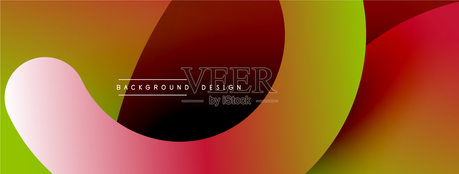 抽象交叠线和圆几何插画图片素材