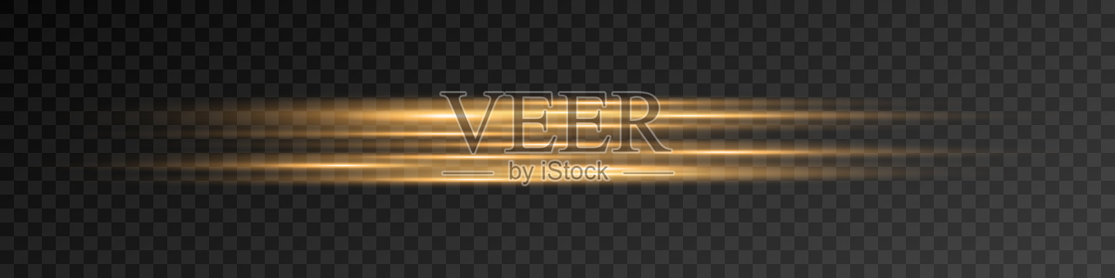 水平镜头光斑包。激光束，水平光线。美丽的光弹。暗背景上的发光条纹。发光抽象闪闪发光的线条背景。插画图片素材