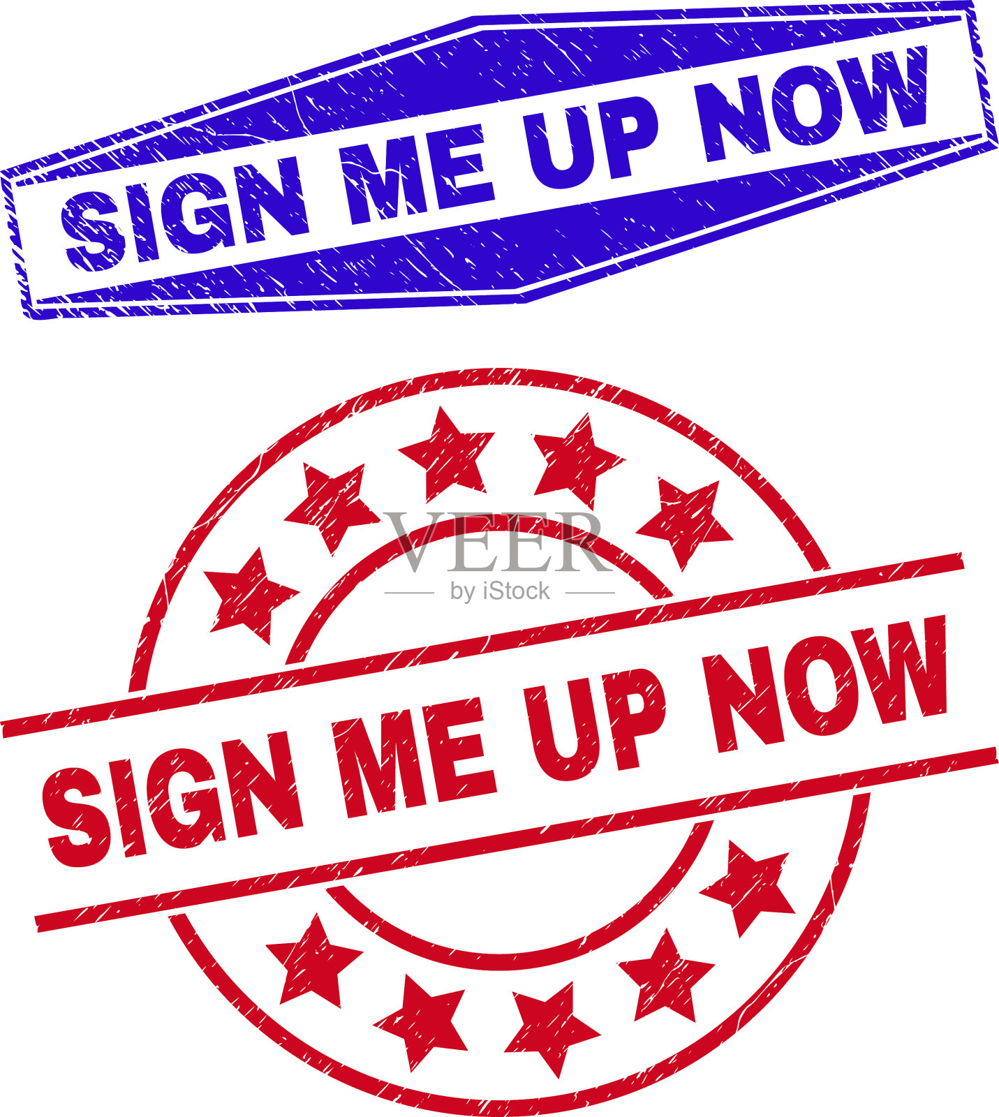 现在就给我报名吧圆形和六边形的橡胶密封圈插画图片素材