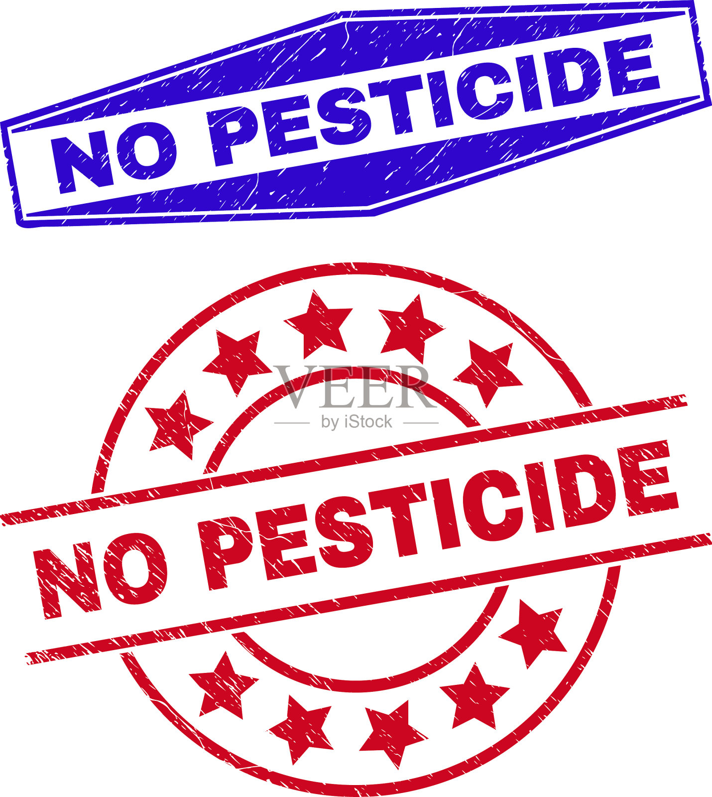 无农药不干净的圆圈和水印插画图片素材