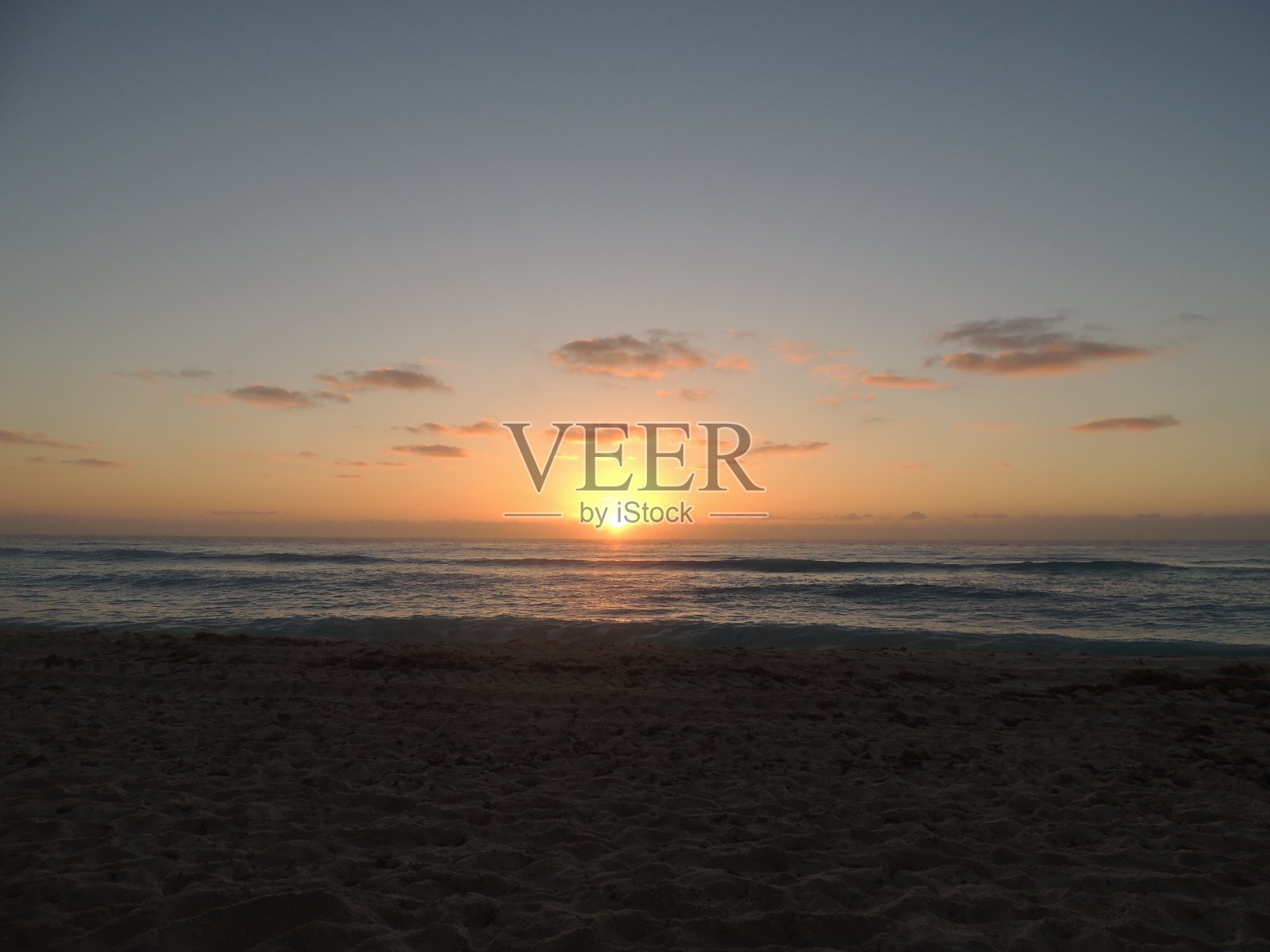 加勒比海的日出照片摄影图片