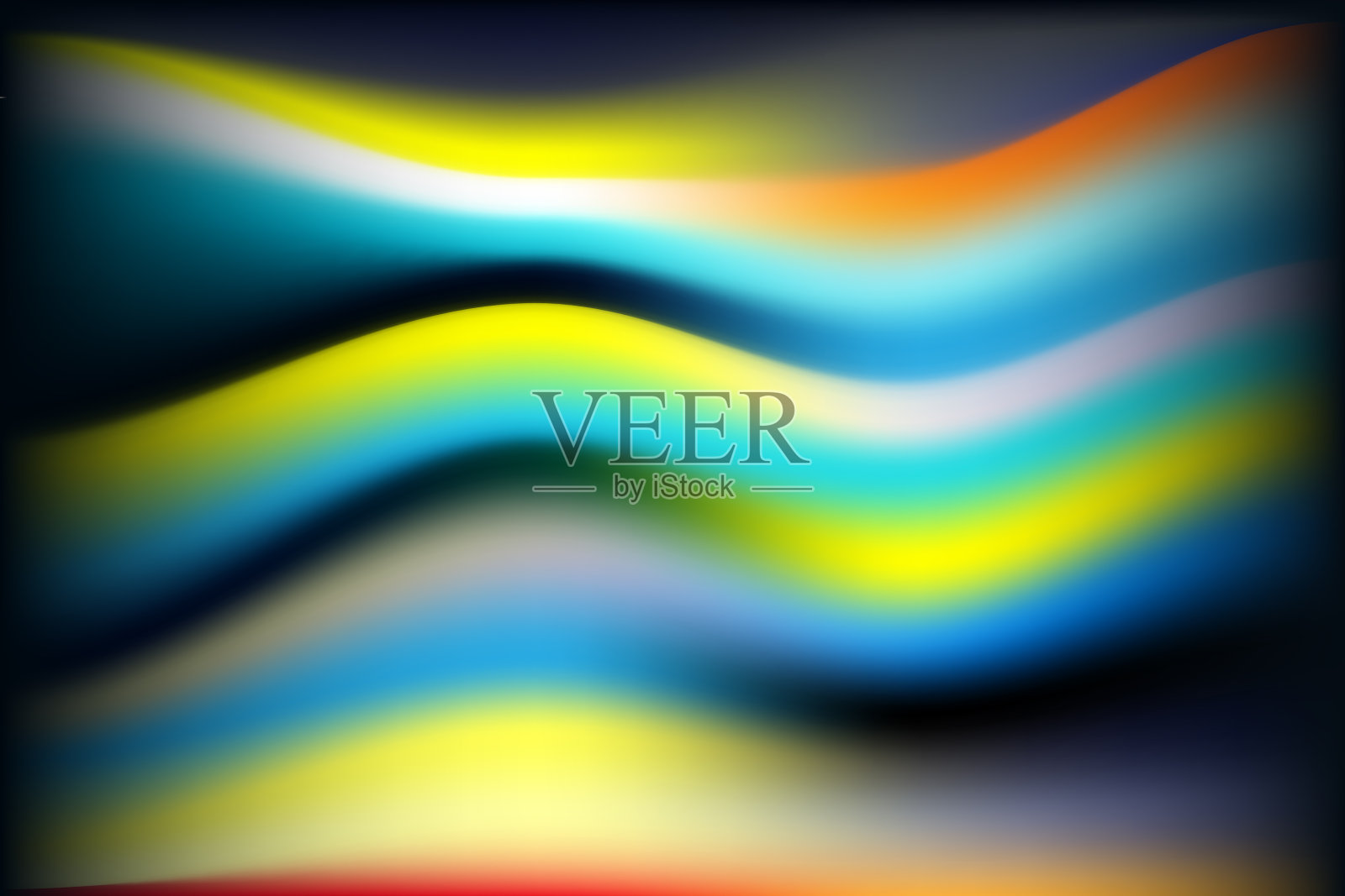 彩色背景光反射插画图片素材