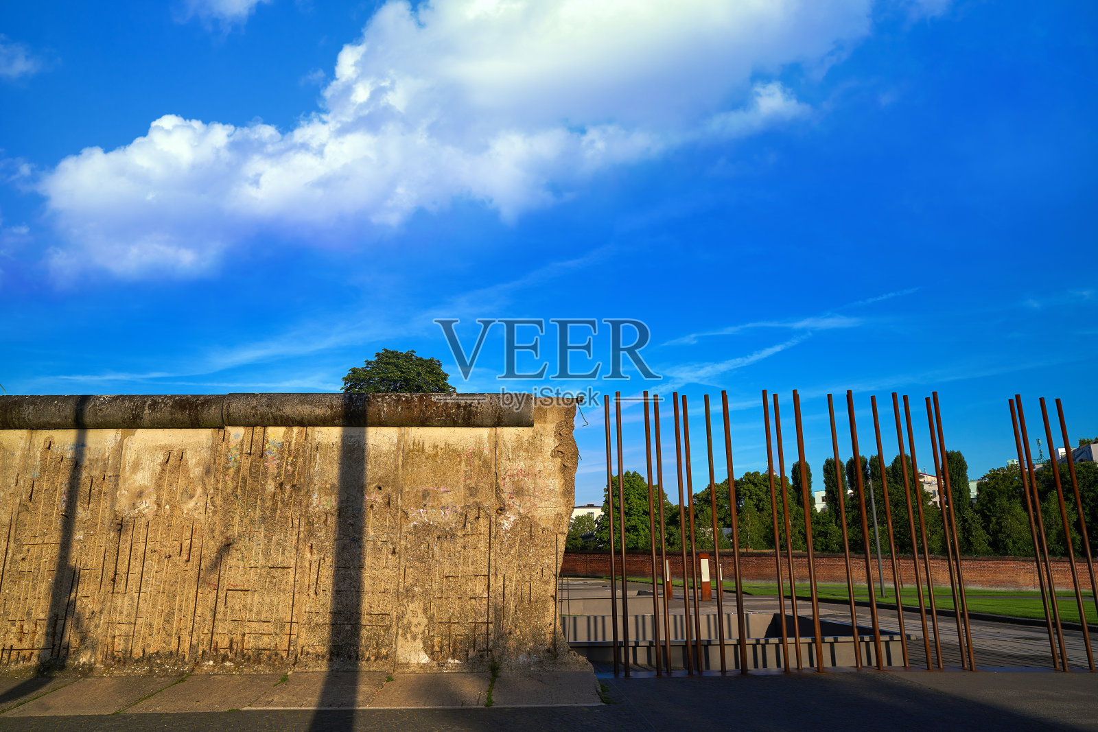 德国的柏林墙纪念碑照片摄影图片