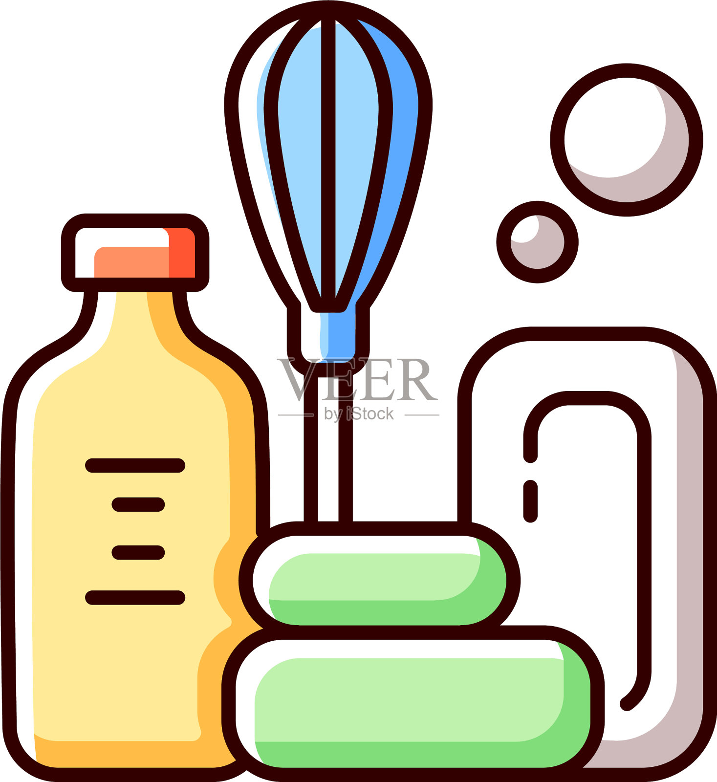 Diy肥皂RGB颜色图标图标素材