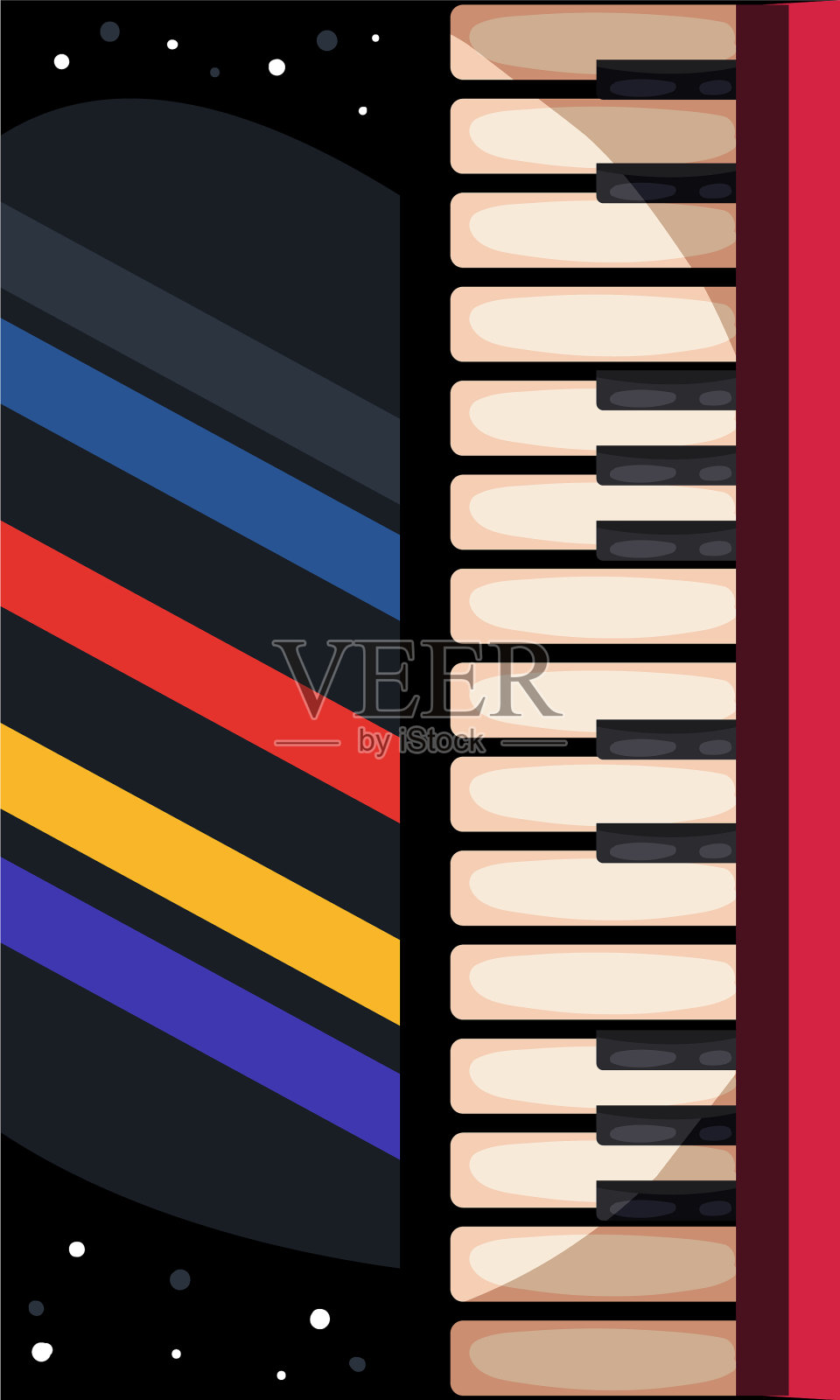 钢琴乐器插画图片素材