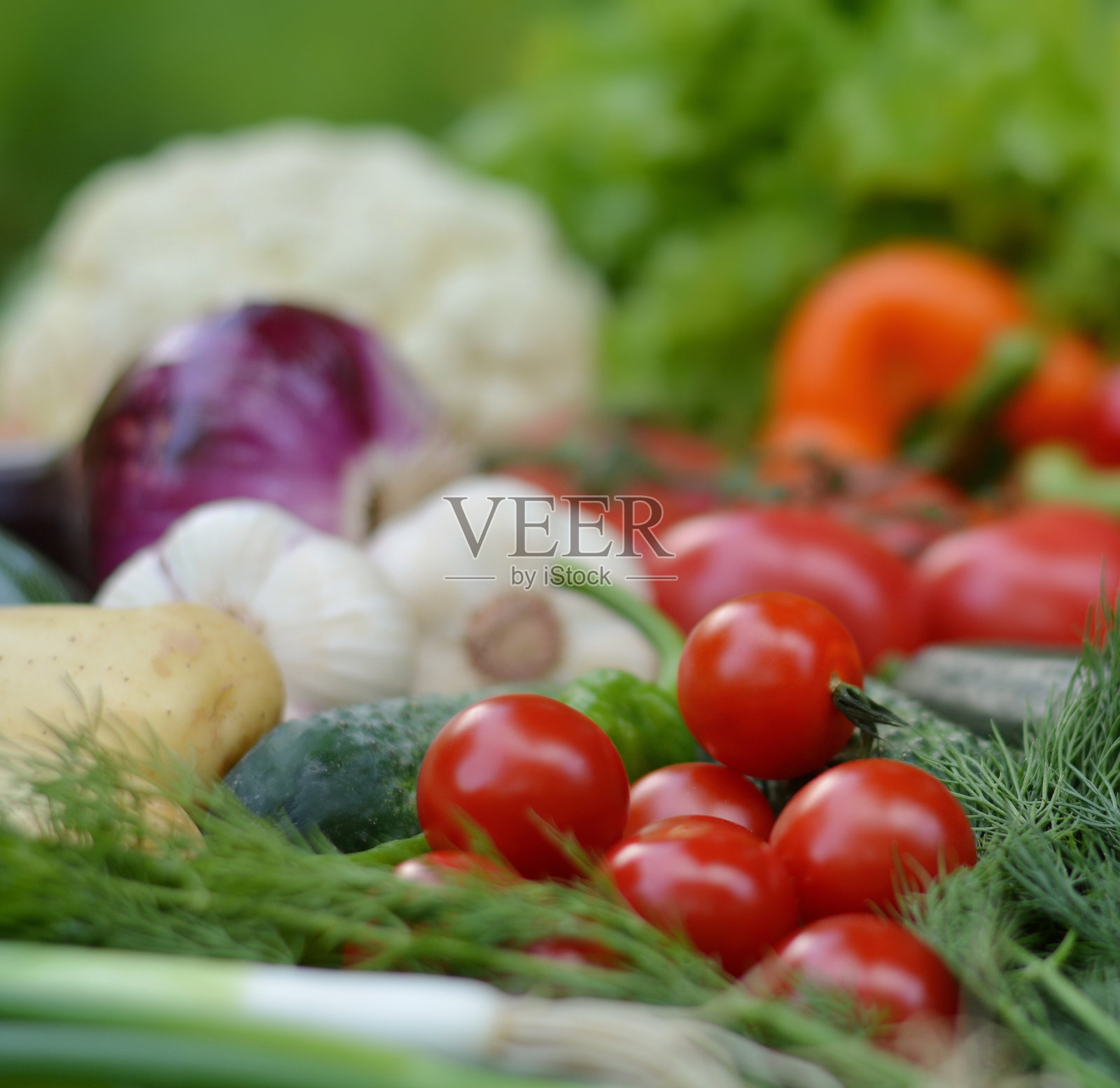 五彩缤纷的有机食品。新鲜的生蔬菜。健康的素食。素食主义者的饮食概念照片摄影图片