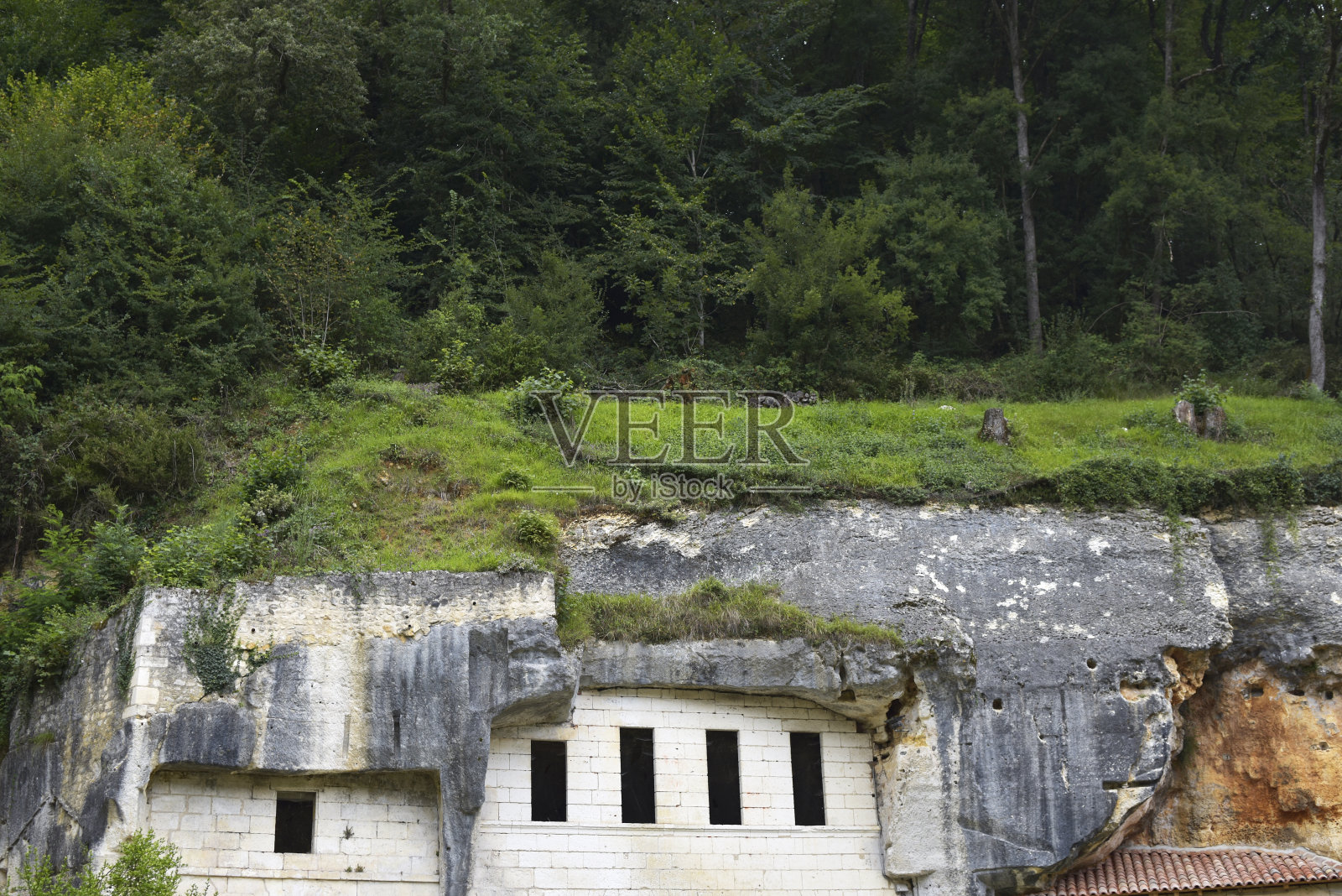 悬崖采石场照片摄影图片