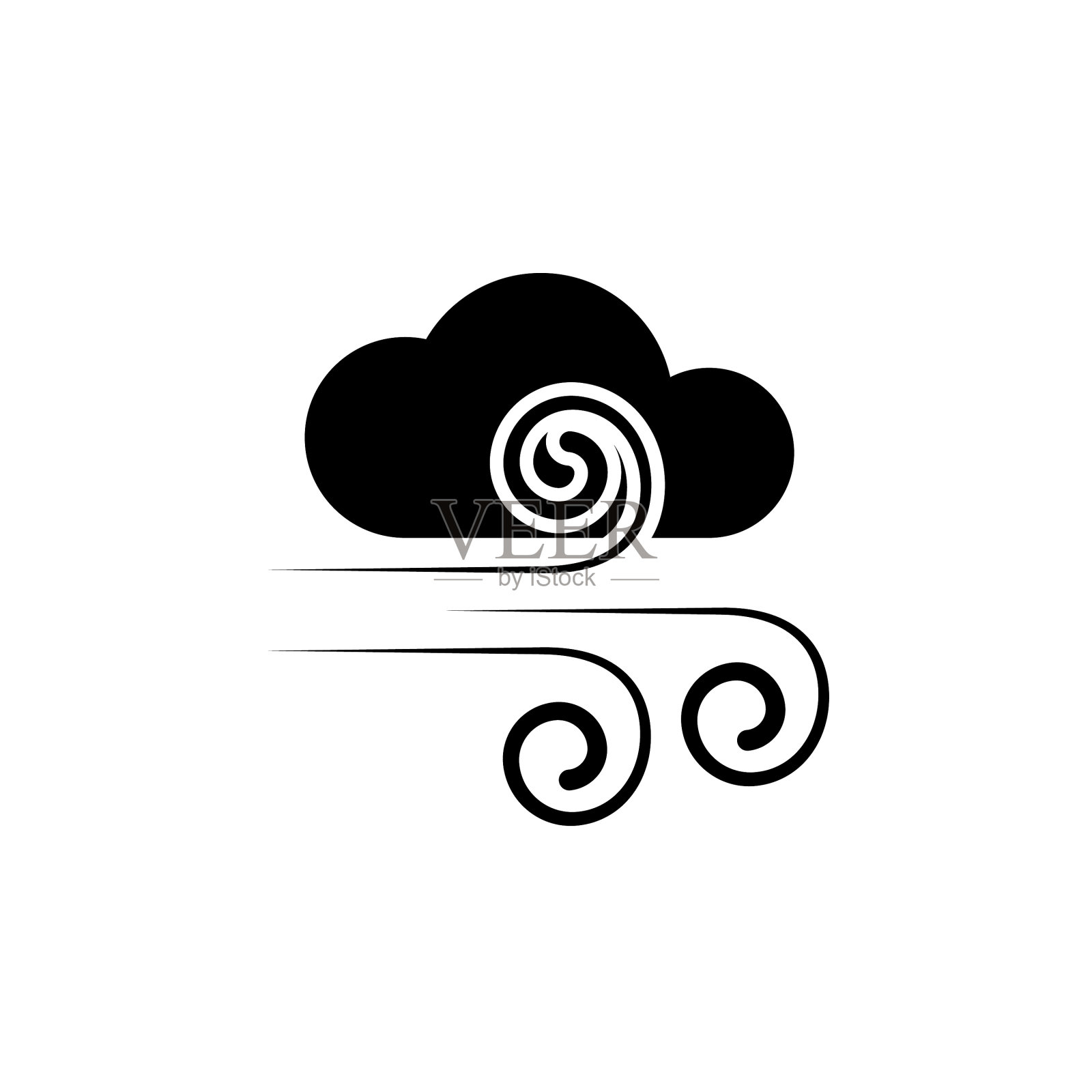 图形有风的图标插画图片素材