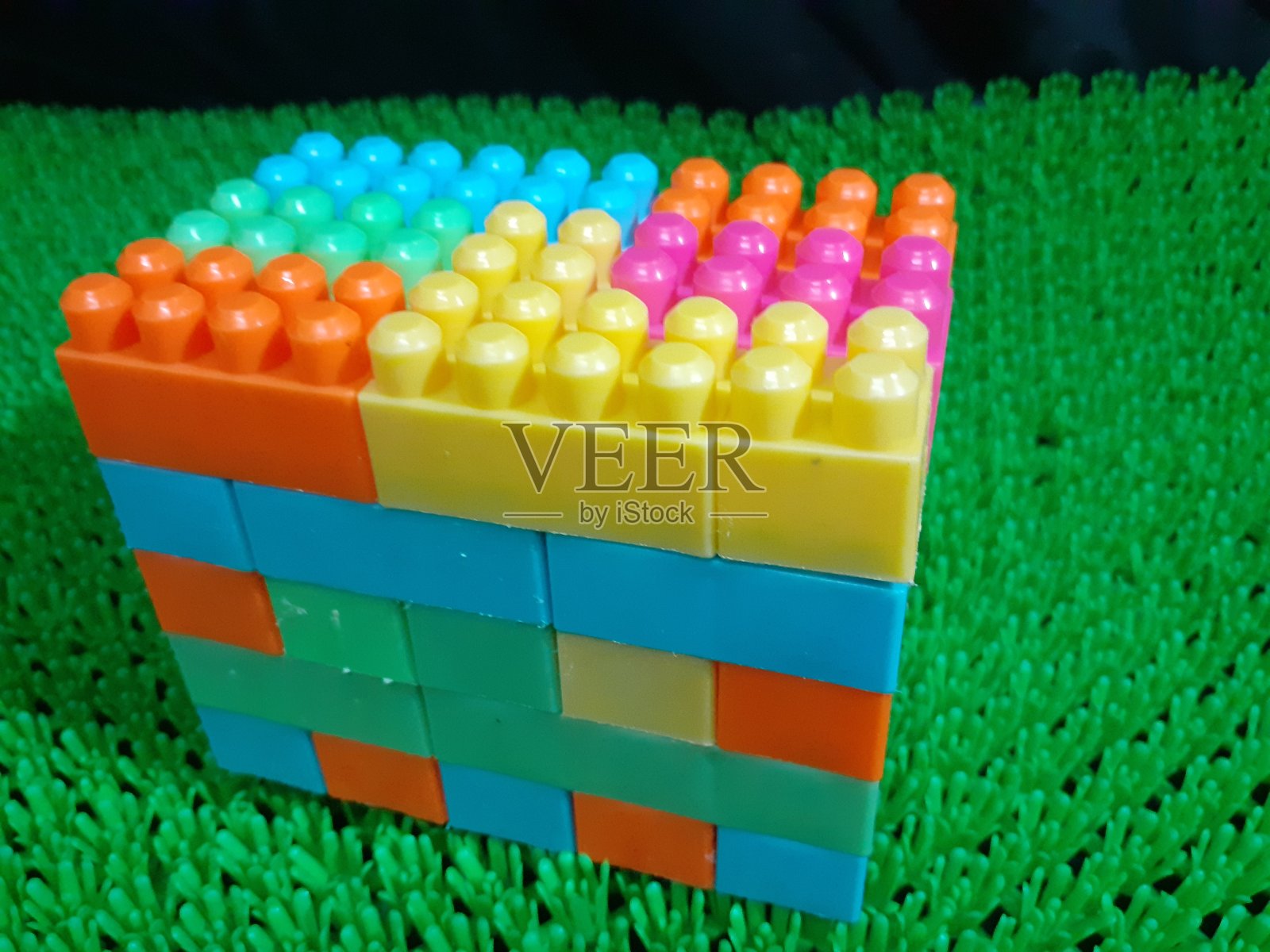 积木玩具特写照片摄影图片