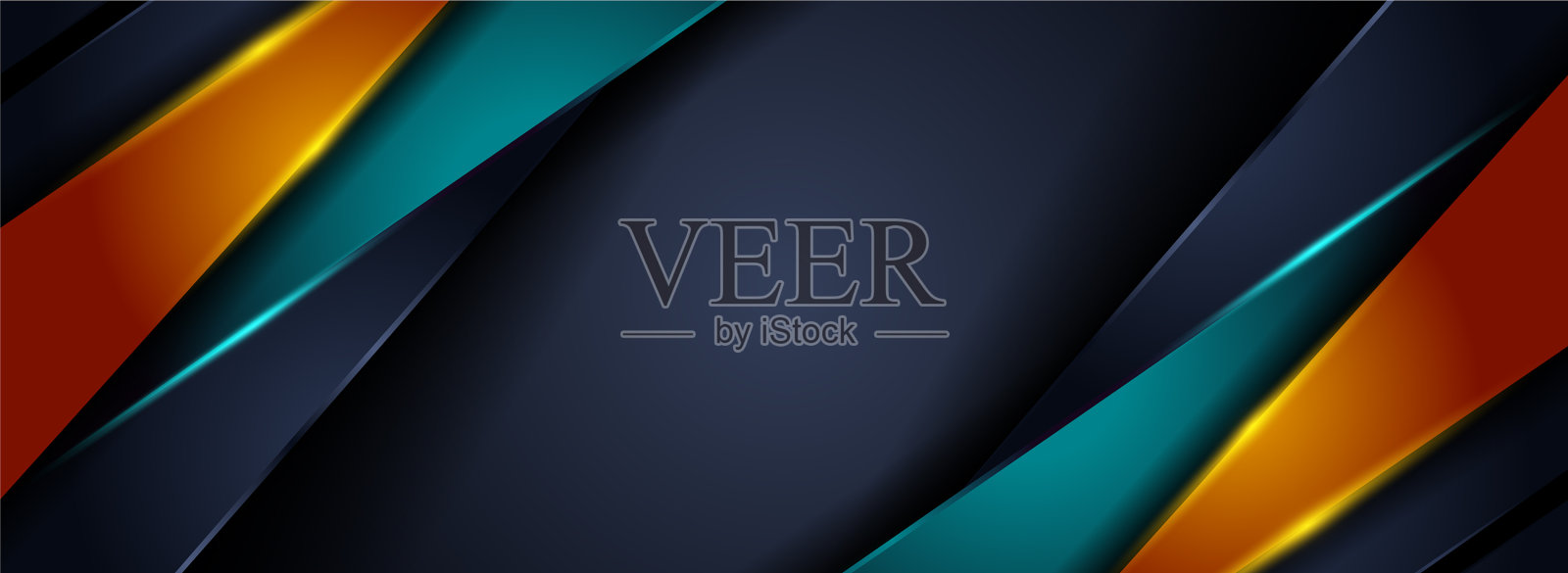 现代未来主义的深灰色背景组合插画图片素材