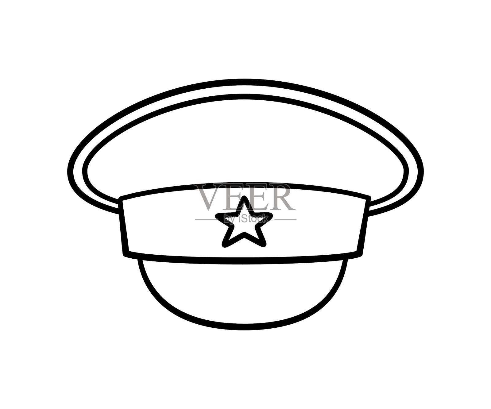 军帽是孩子们画的偶像图标素材