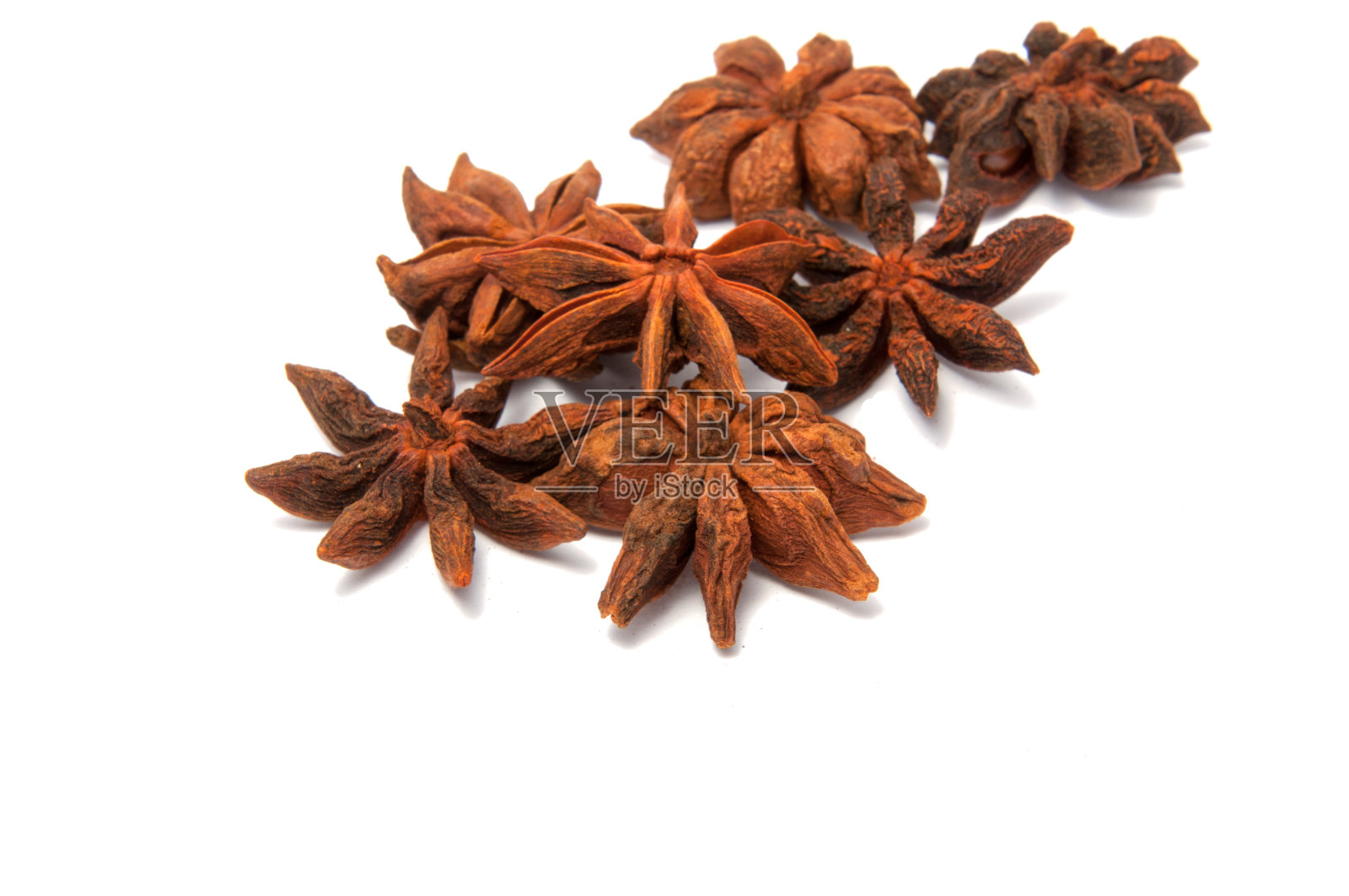 八角星孤白上照片摄影图片