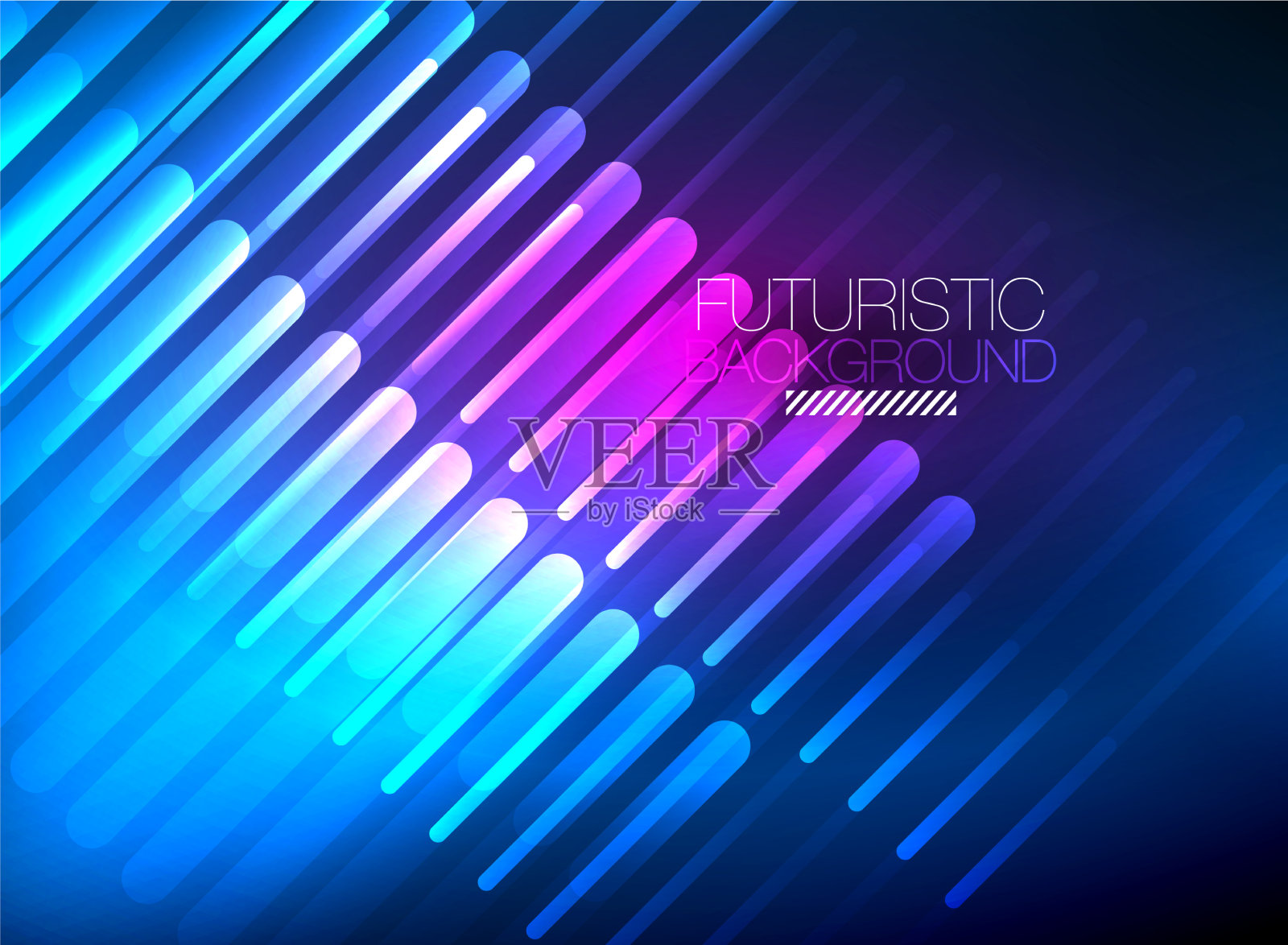 明亮的霓虹灯色彩技术抽象背景插画图片素材