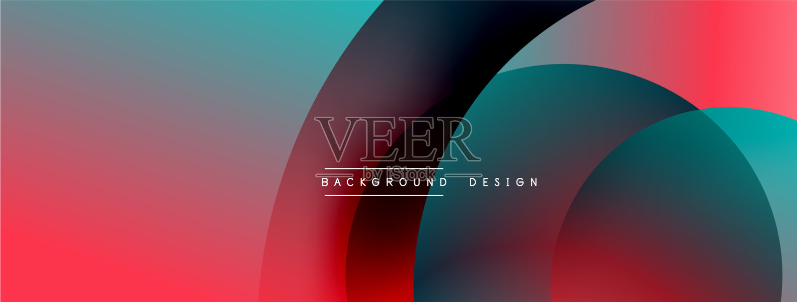 抽象交叠线和圆几何插画图片素材