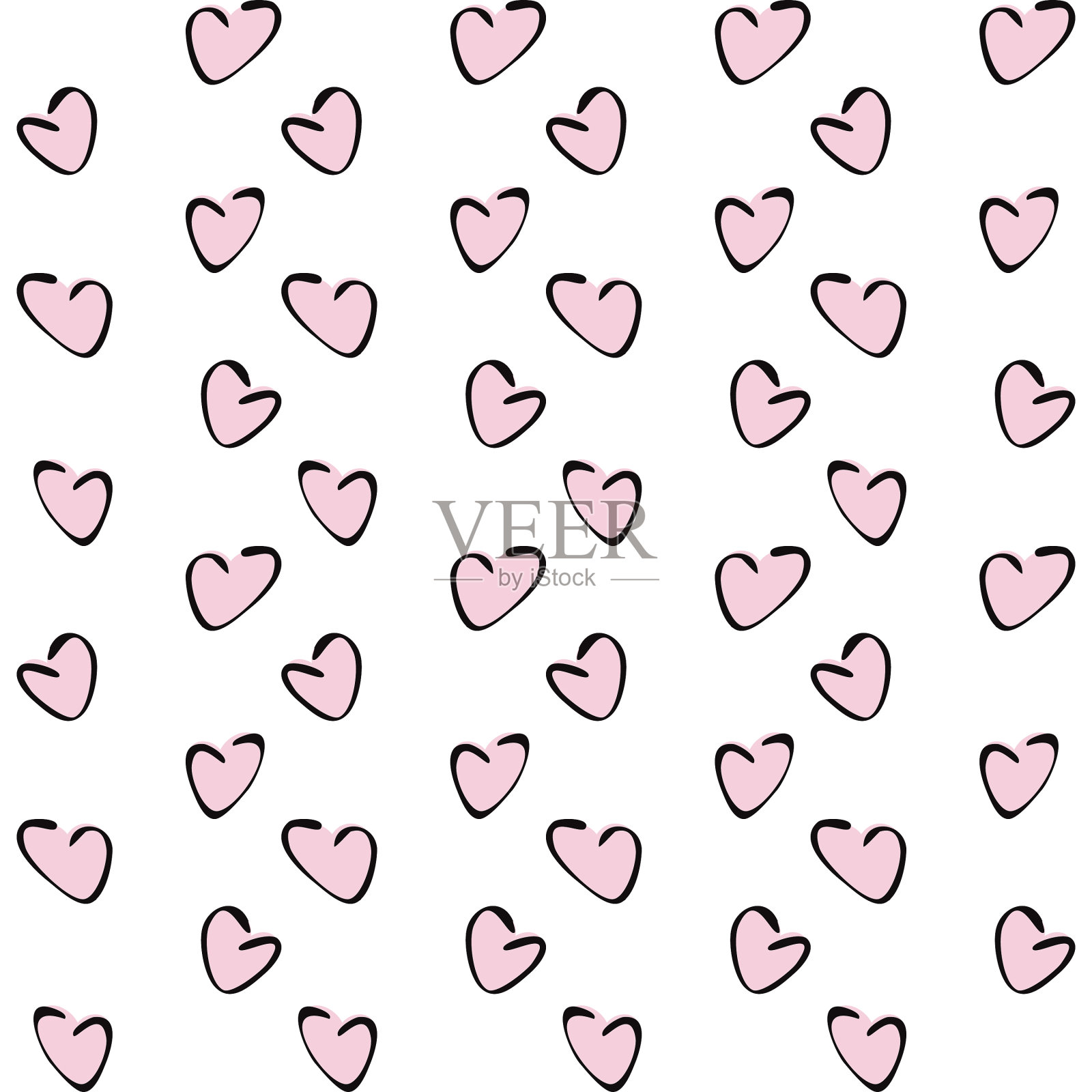 无缝图案，无边的纹理在一个正方形插画图片素材