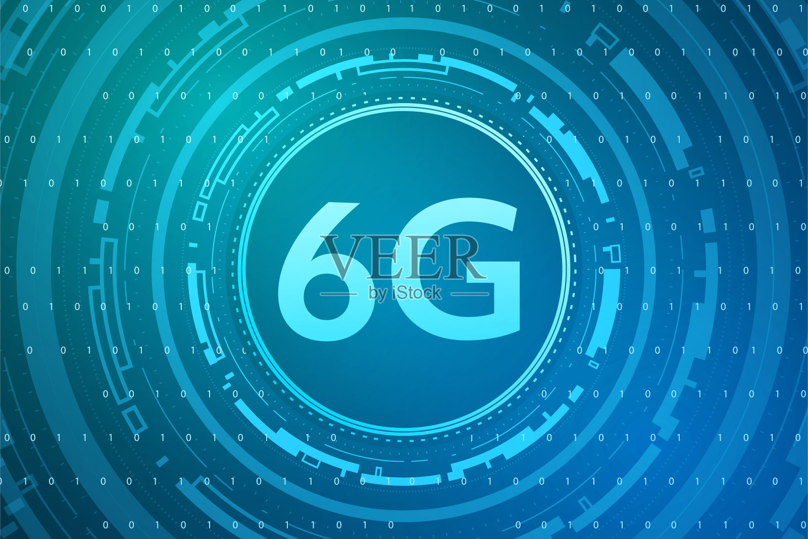 6G移动网络、新一代电信、高速移动互联网、插画图片素材