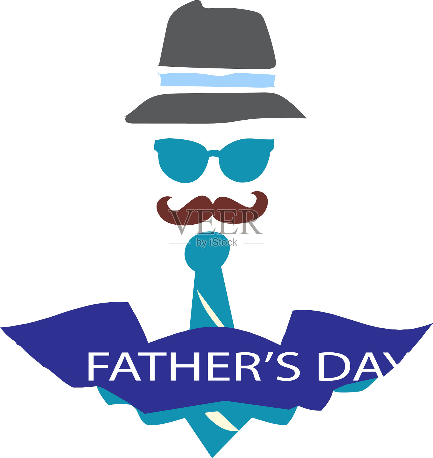 父亲节透明背景设计模板素材