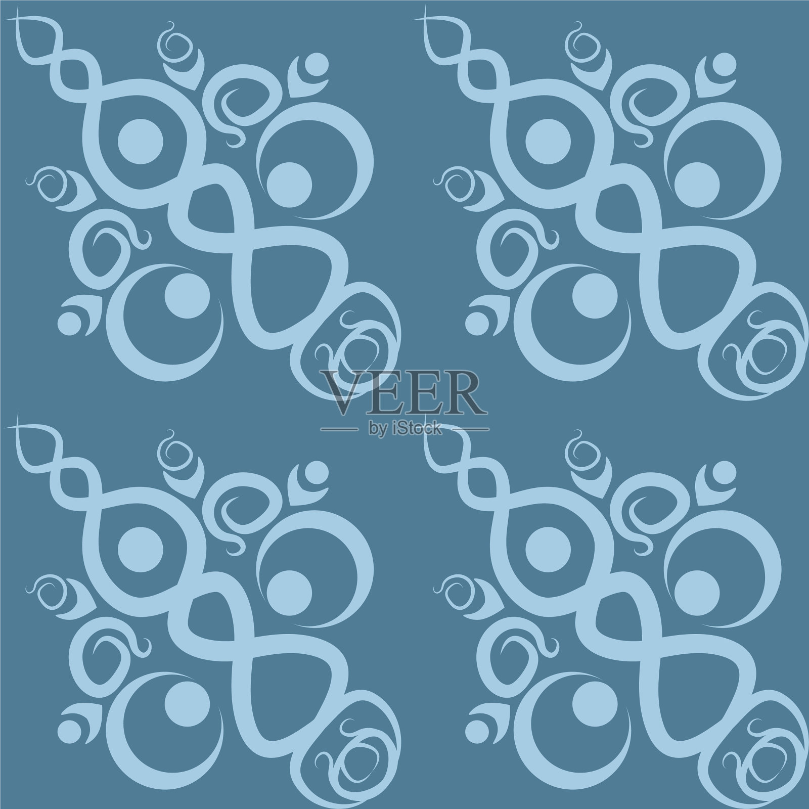 风格化的民族图案-图形令人难以置信插画图片素材