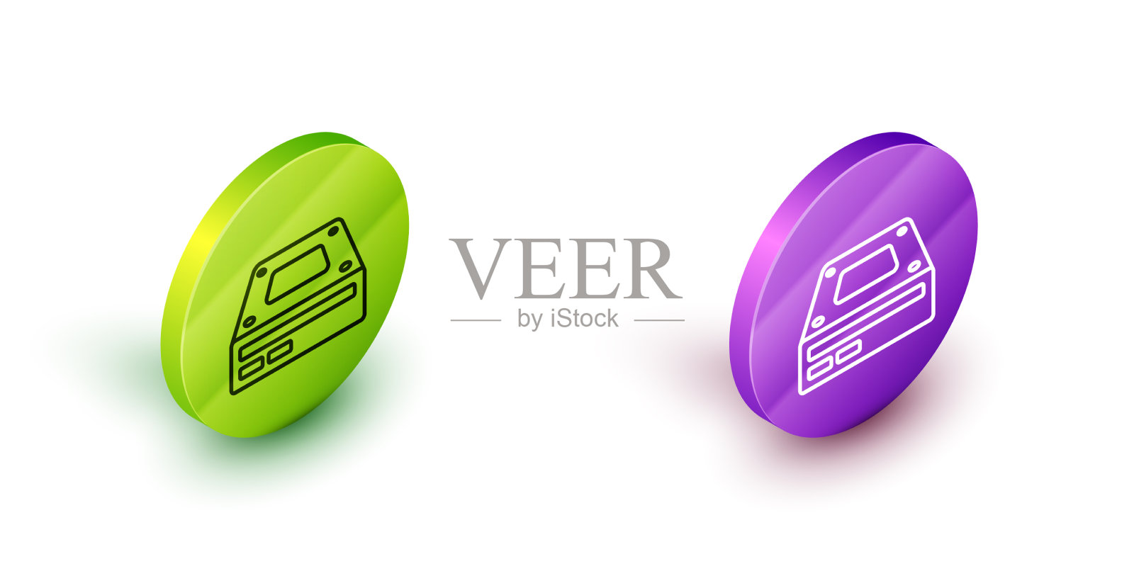 等距线光驱图标隔离上图标素材