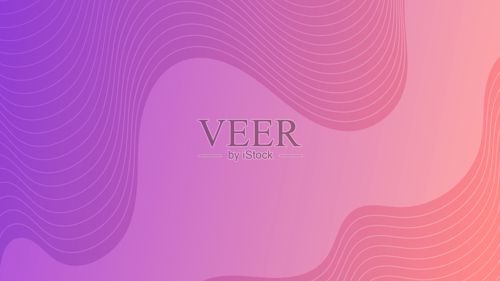 现代彩色渐变背景与波浪线插画图片素材