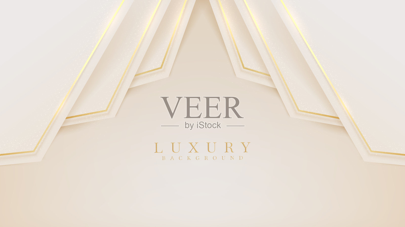 金色线条奢华的奶油色背景，插图来自矢量关于现代模板设计，感觉珍贵和昂贵。插画图片素材