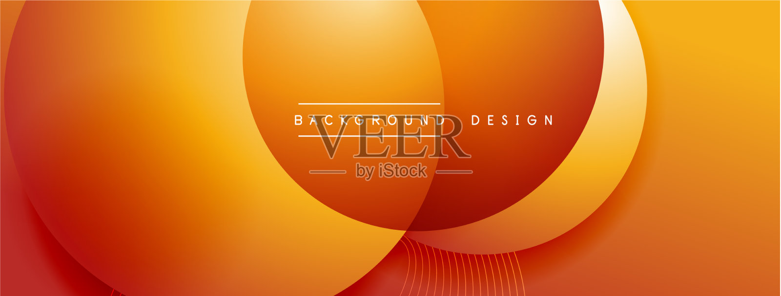 带有阴影的渐变圆形技术插画图片素材