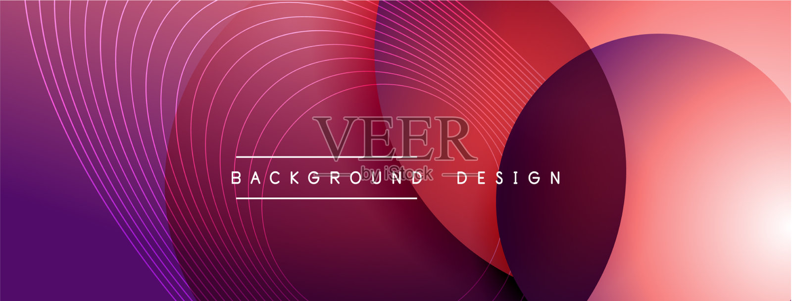 带有阴影的渐变圆形技术插画图片素材