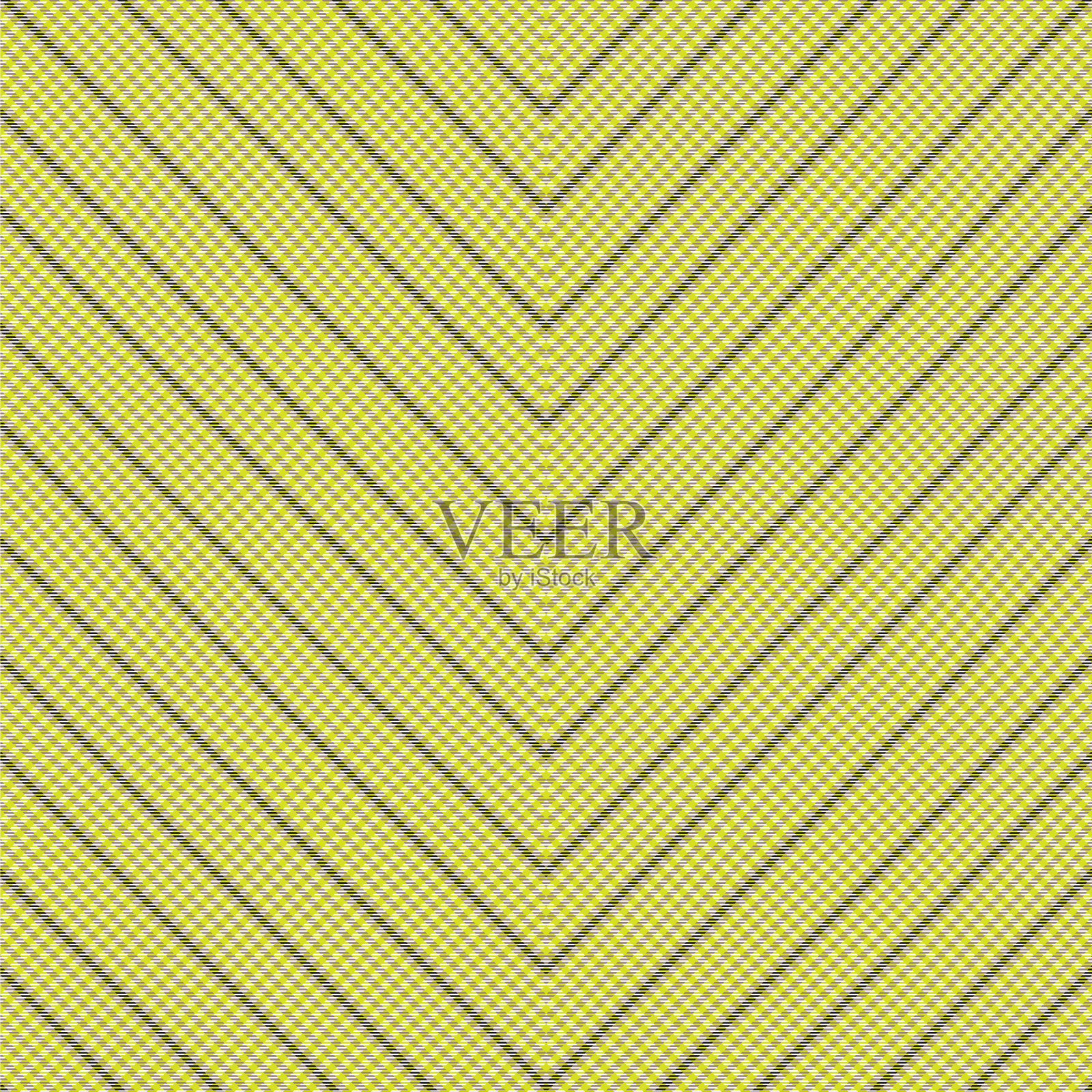 黄色人字形格子呢纹理无缝插画图片素材