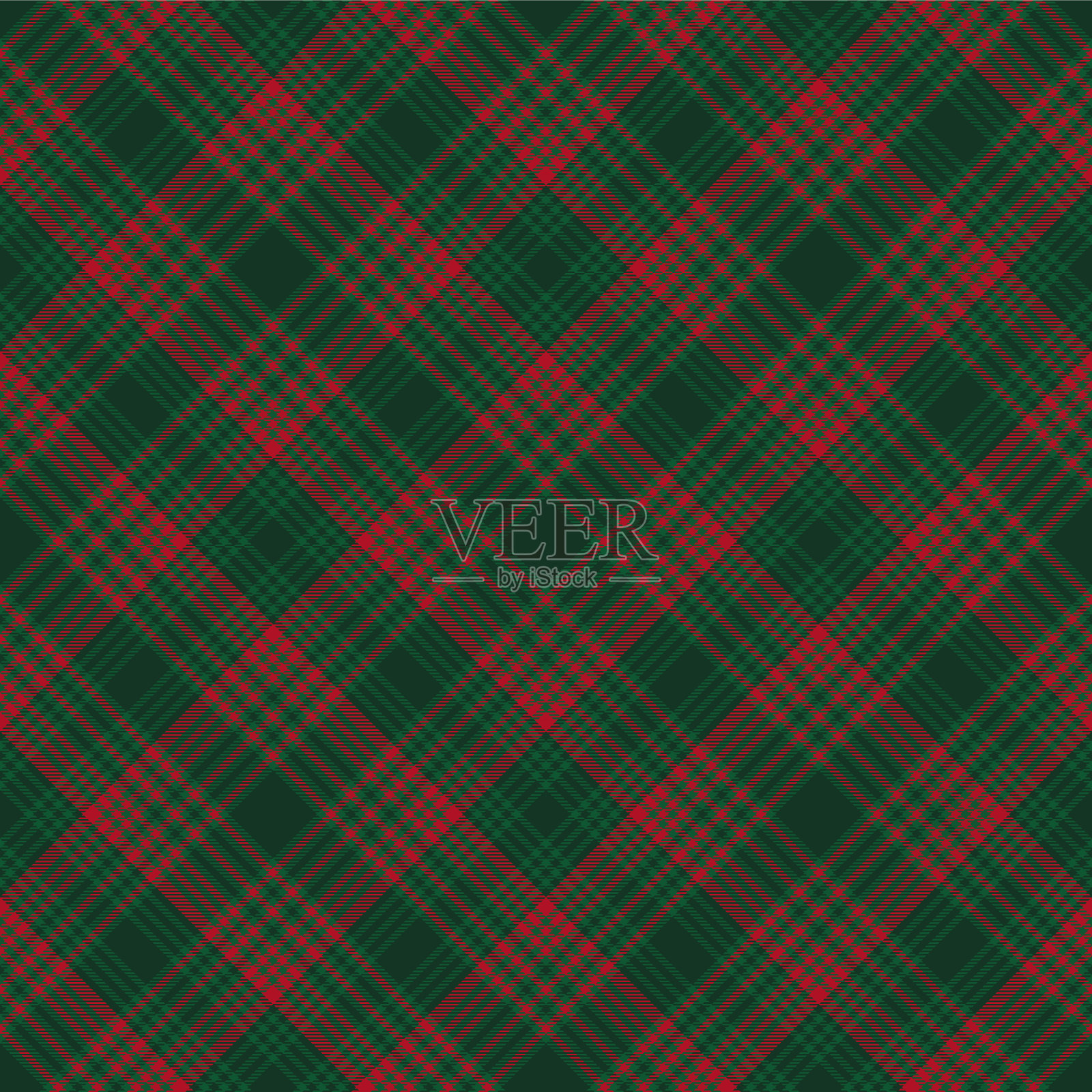 圣诞chevron格子花呢纹理无缝插画图片素材