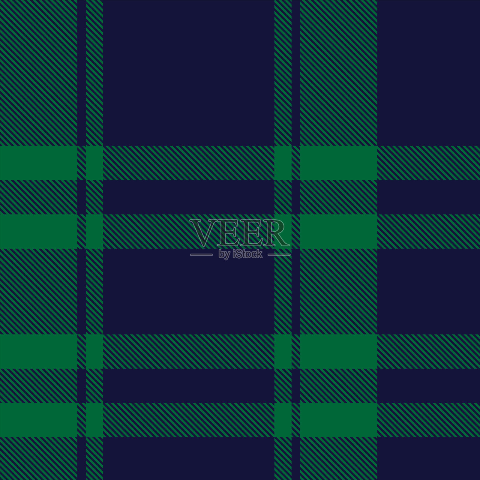 圣诞不对称格纹无缝拼接插画图片素材