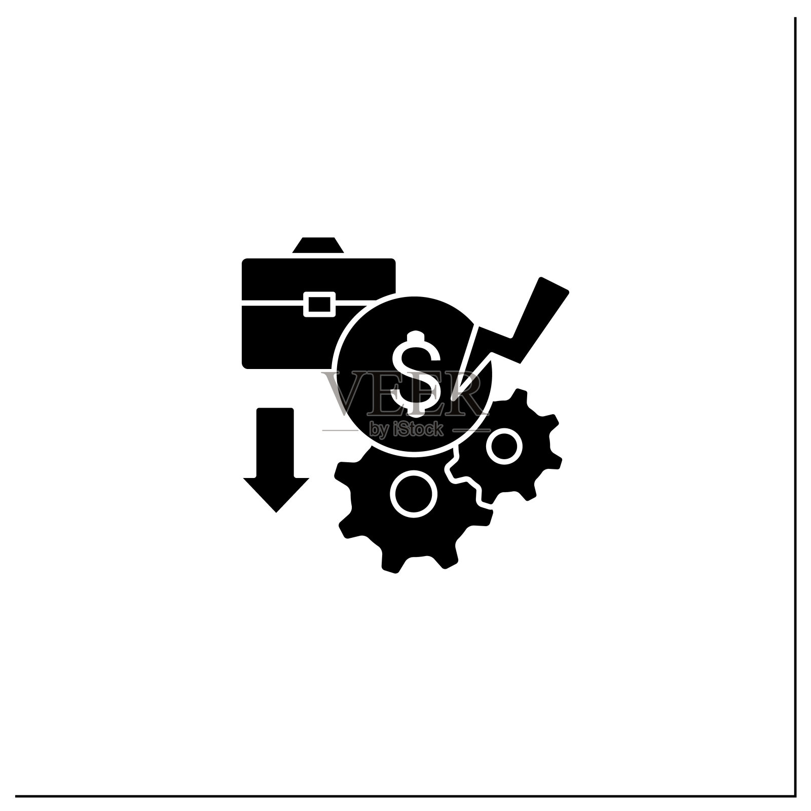 减薪字形图标图标素材