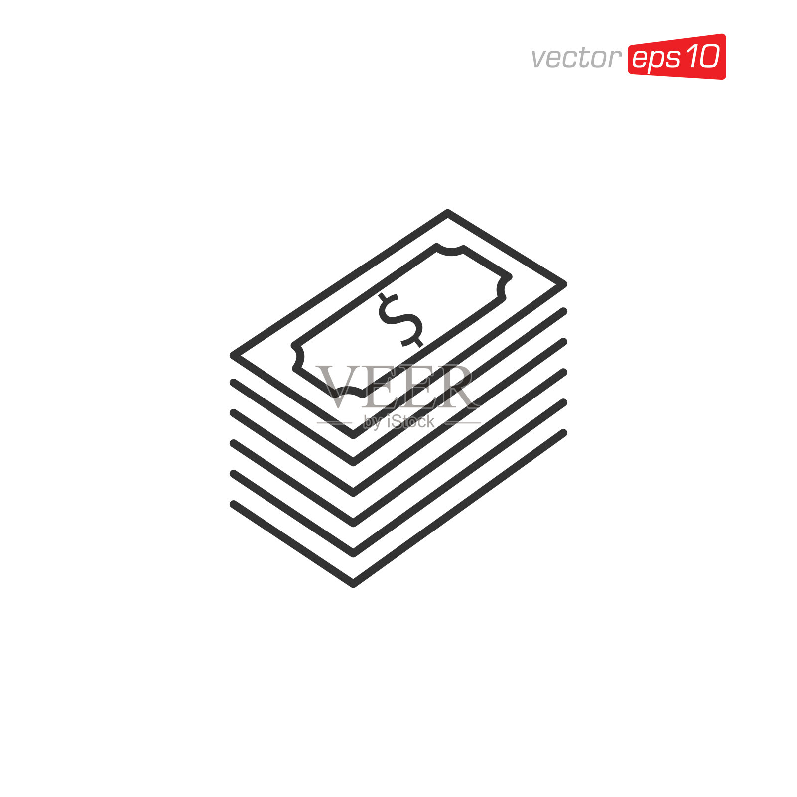 金钱图标设计矢量模板插画图片素材