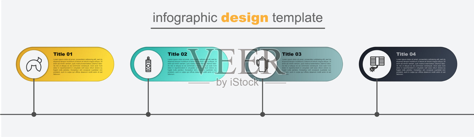 设置线烟花中国茶道和插画图片素材