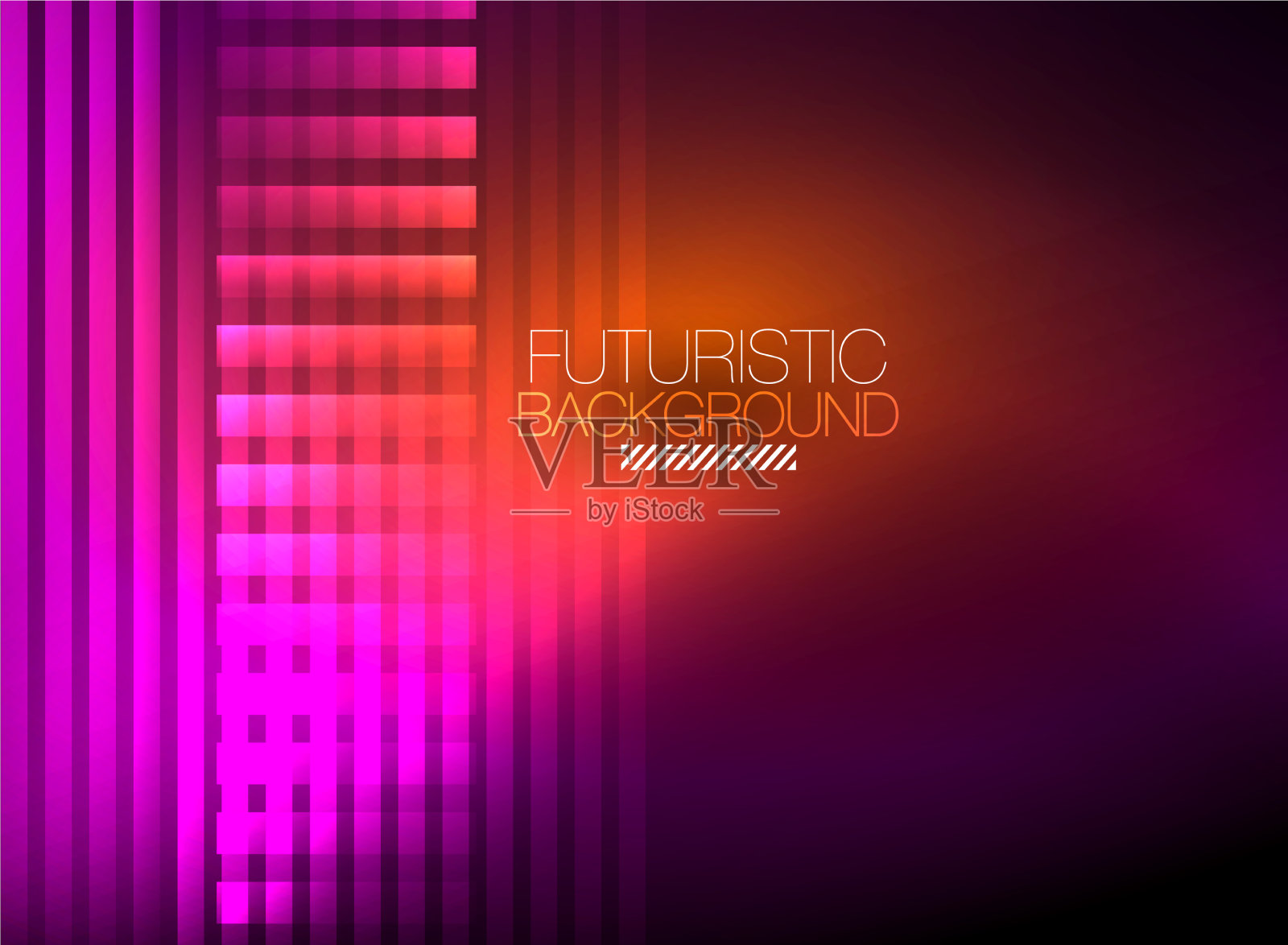 明亮的霓虹灯色彩技术抽象背景插画图片素材