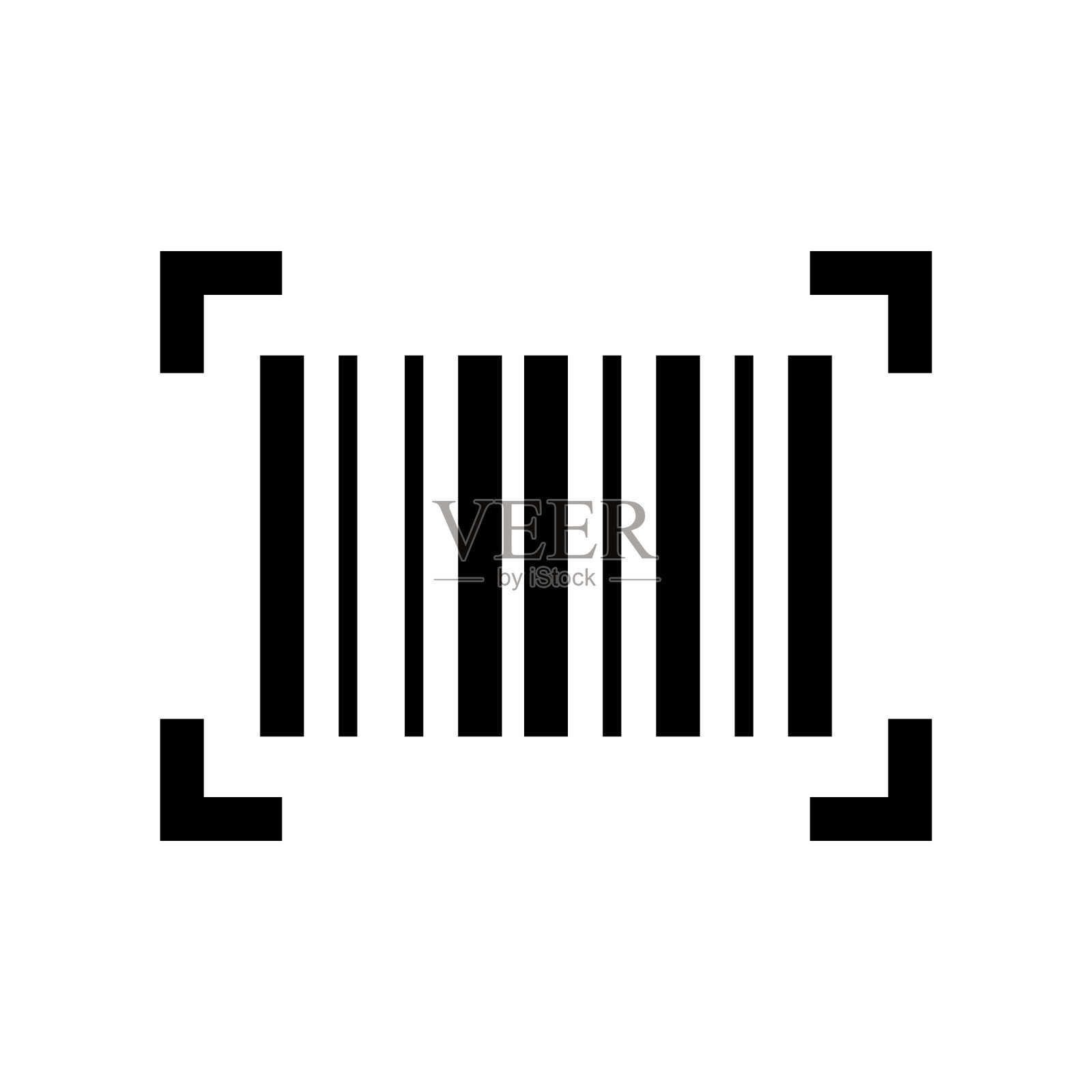 图形条码图标插画图片素材