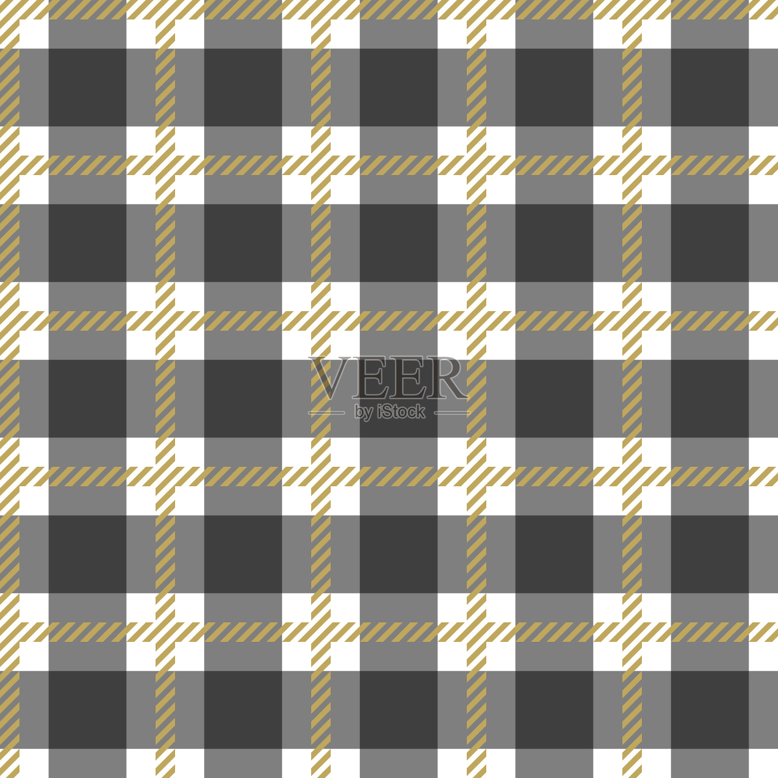 无缝的金色和白色桌布图案插画图片素材